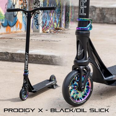 Скутери Prodigy X Pro, високоякісний трюковий (чорний/олія)