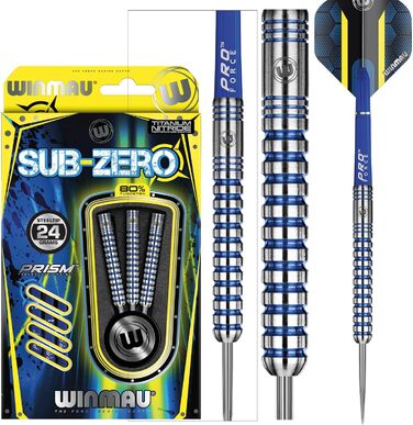 Вольфрамові дротики WINMAU Sub-Zero 24 г сталеві з прольотами