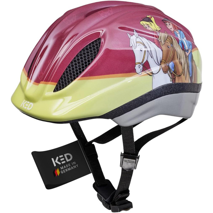 Дитячий велошолом KED Meggy II Originals 52-58 червоний Bibi&Tina