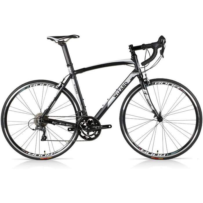 Дюймовий гоночний велосипед Alu Шосейний велосипед Wizard Spark 2.5 Shimano Claris 16 швидкостей Rh 58см Чорний Білий, 28-