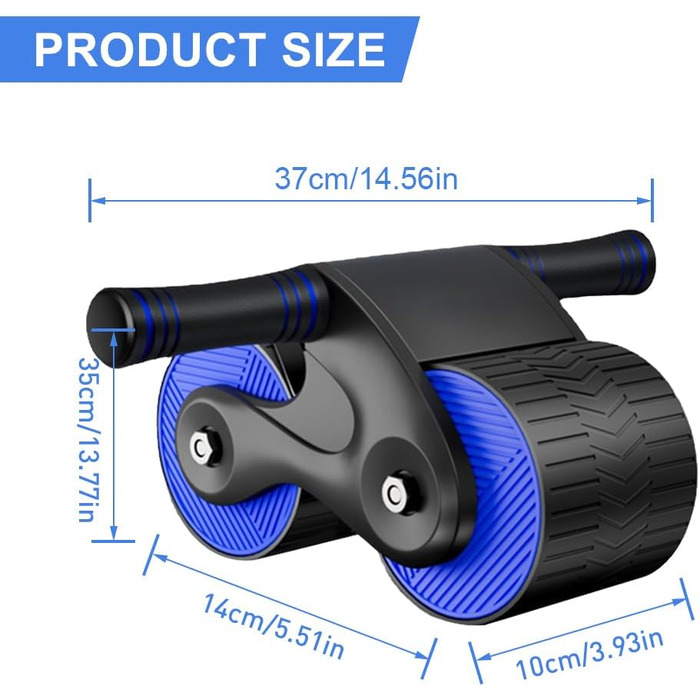 Автоматичне відскок Абдомінальне колесо, колеса Ролик Вітчизняний тренажер для живота Подвійний круглий ролик для тренування м'язів живота, рук, плечей і спини