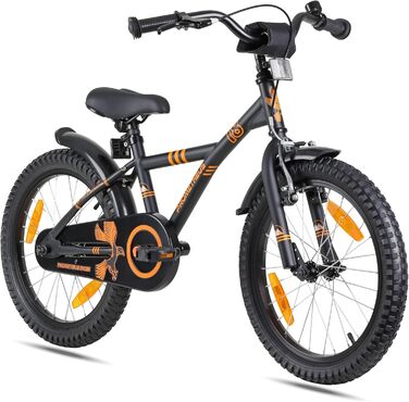 Велосипед дитячий 6+, Coaster Brake, чорний/помаранчевий, 18