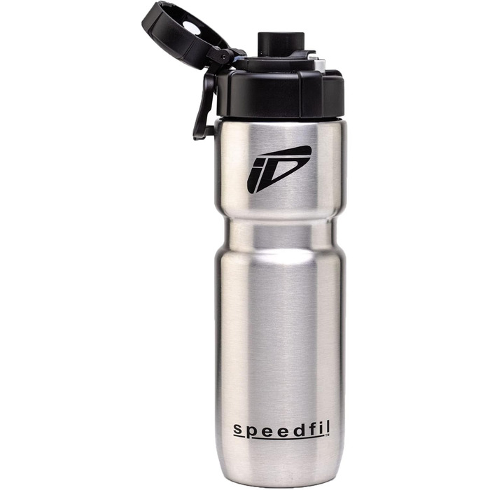 Speedfil Speedflask вакуумна термофляга з нержавіючої сталі для велосипеду та спорту, з кришкою, 2.0, срібляста