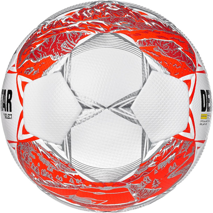Футбольний м'яч Derbystar Admiral Bundesliga Brillant APS v24, біло-червоний, розмір 5, ігровий
