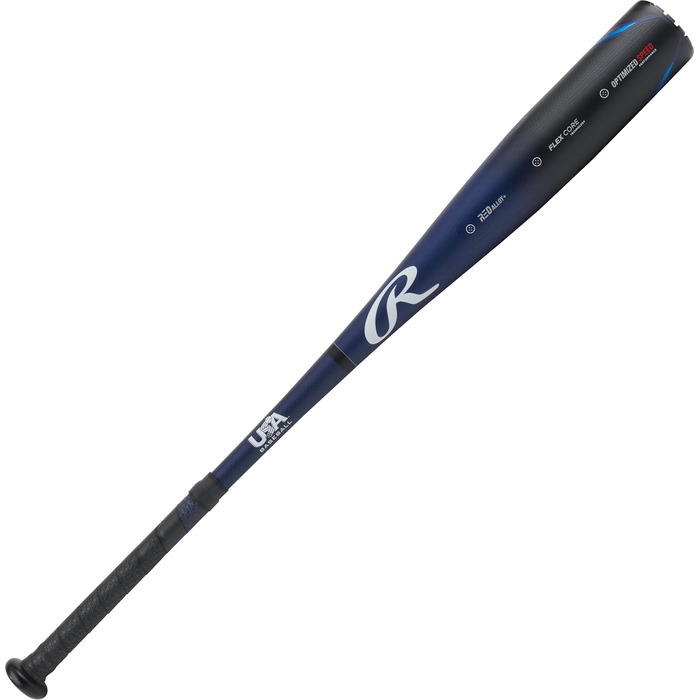 Дитяча бейсбольна біта Rawlings Clout 2023, алюмінієва, 76 см, -10, USA, цільна, 2 5/8 дюйма