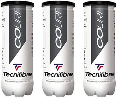 Тенісні м'ячі Tecnifibre Court, набір 9 шт. (3x3), для корту