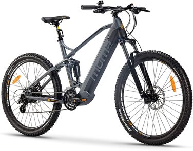 Електровелосипед Moma e-MTB 27.5", підвіска, SHIMANO 24 швидк., акум. 48В 13Ач