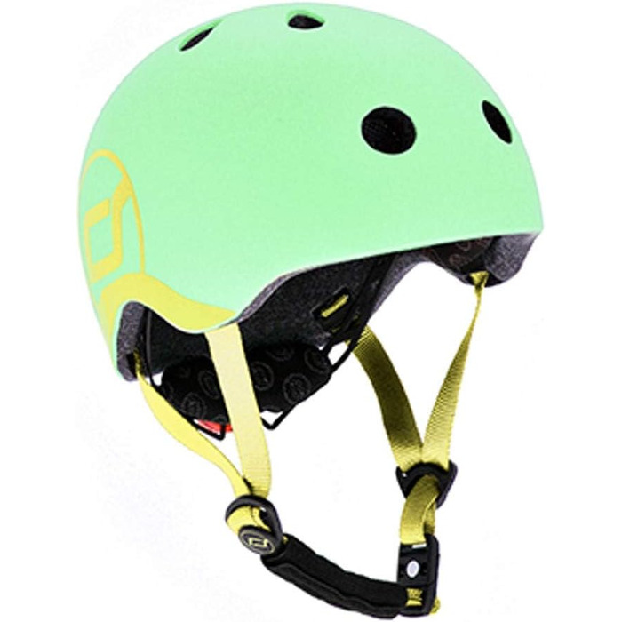 Дитячий шолом Scoot and Ride з регульованими ремінцями, матове покриття, розмір XXS, LED-світло, м'яка флісова підкладка для захисту