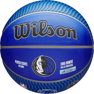 Баскетбол на відкритому повітрі WILSON NBA Player Icon розмір 18-4,9 см і міні-розмір (7, Лука Дончич)