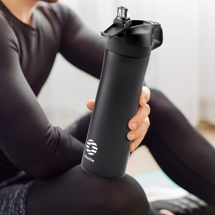 Термобутилка Fjbottle з трубочкою та кришкою, 550/710 мл, нержавіюча сталь, BPA-free, для спорту, подорожей, чоловіків і жінок, герметична