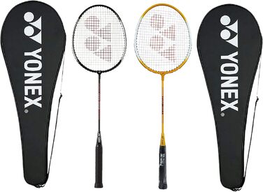 Ракетки для бадмінтону Yonex GR 303, 2 шт. з чохлом (жовт/чорн)