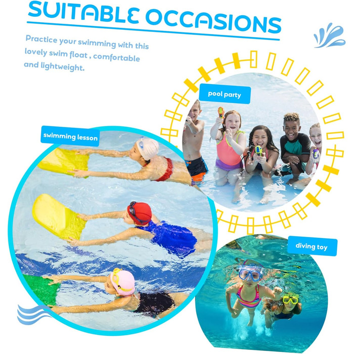 Дошка для плавання MUSISALY Floaties Ring 18x18см Blue