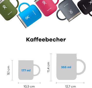 Термос HYDRO FLASK M24CP001, нержавіюча сталь 18/8, чорний