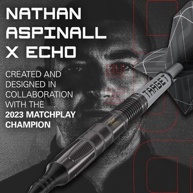 Набір дротиків Nathan Aspinall Echo 90 вольфрам, м'який наконечник, 18 г