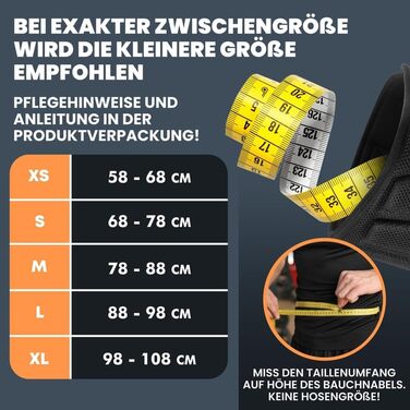 Преміум пояс для важкої атлетики L (чорно-помаранчевий)