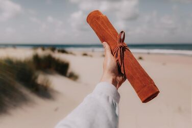 Sondergut Нарди Делюкс з натуральної шкіри, складані, букові фішки 30x40 см