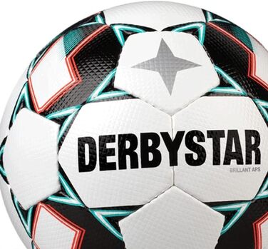 Футбольний м'яч Derbystar Brillant APS V20, білий/зелений/чорний, професійний