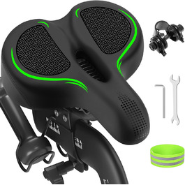 Велике велосипедне сідло сумісне з Peloton Bike/Bike+, широке комфортне сідло для чоловіків і жінок, м'яка подушка на велосипед, заміна сідла для шосейного, спін-байка, круїзера