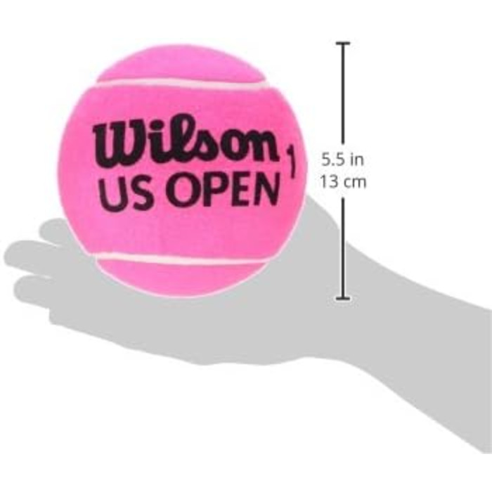 Тенісний м'яч Wilson US Open 5 Mini Jumbo, рожевий, 12 см