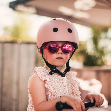 Дитячий шолом Scoot and Ride з регульованими ремінцями, матовий, розміри S/M, LED-світло, м'яка флісова підкладка