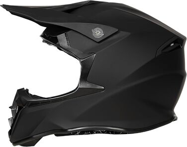 Мотокросовий шолом чорний ECE22.06, фулфейс для MTB, молодіжний інтегральний шолом для мотоциклів, скутерів, ролерів, лиж, ATV, чоловічий та жіночий