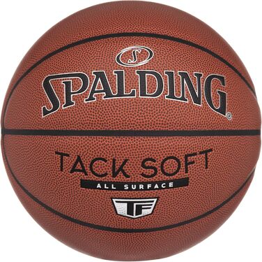 М'який баскетбольний м'яч Spalding Tack-Soft для приміщень та активного відпочинку Intermediate Size 6, 28.5 (Tack Soft TF, офіційний розмір 7, 29.5')