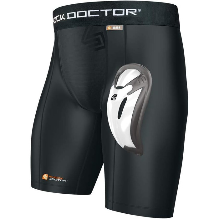 Шорти компресійні ShockDoctor Bioflex Cup XL Black чоловічі