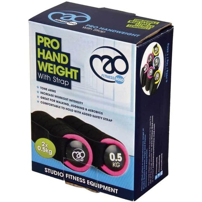Гантелі Fitness Mad Pro 0.75 кг фіолетові для фітнесу