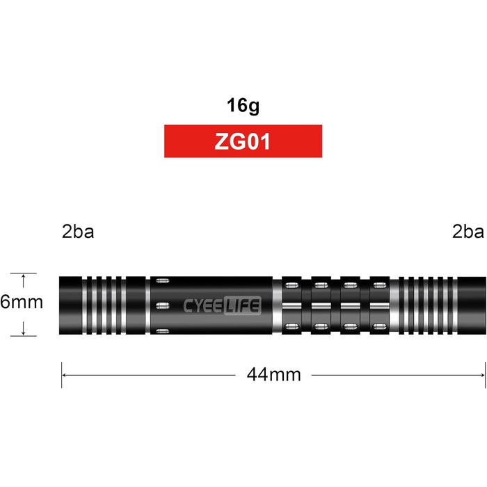 Бочки для дротиків CyeeLife 16/18г 90 ZG01/06/07/12 ZG01-16g