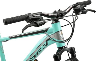 Алюмінієвий гірський велосипед BIKESTAR Hardtail Shimano 21 швидкісна передача, дискове гальмо 26 дюймові шини 13-дюймова 16-дюймова рама Alu MTB ПРОБНА ВЕРСІЯ БЕЗ РИЗИКУ 16 Рама (16 рама, м'ята)