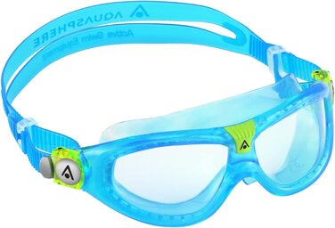 Маска Aqua Sphere Seal Kid 2, прозорі лінзи, бірюзова оправа