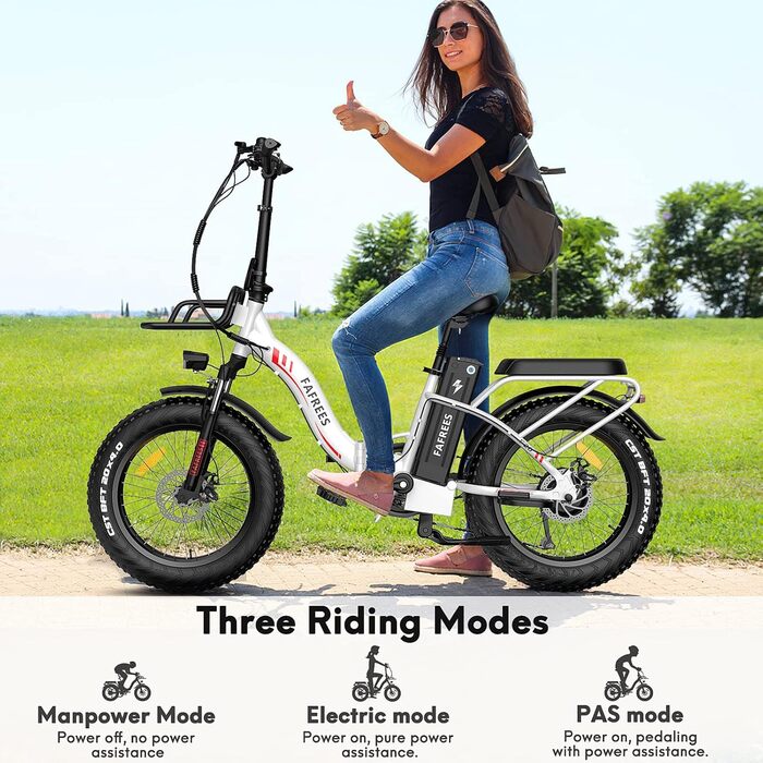 Електровелосипед Fafrees F20 MAX 20" 48V 22.5AH Fatbike, 150 кг, 54 Нм