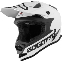 Шолом для мотокросу Bogotto V321 Solid, захисний, матовий чорний