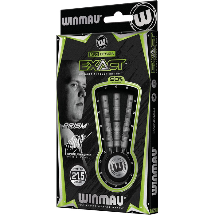 Дротики WINMAU MvG 21,5 г з польотами та валами