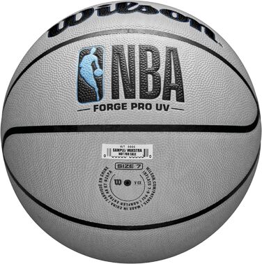 Баскетбольні м'ячі WILSON NBA Forge Series для приміщень/активного відпочинку (розмір 7 - 29.5', Forge Pro, сірий)