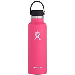 Гідрофляга HYDRO FLASK 621 мл, вакуумна термобутилка з нержавіючої сталі, спортивна пляшка з герметичною кришкою Flex Cap, стандартне горлечко, підходить для миття в посудомийній машині, колір Watermelon