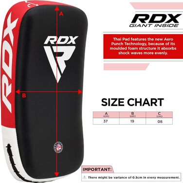 RDX ударна подушка для боксу та єдиноборств, червона, 1 шт.