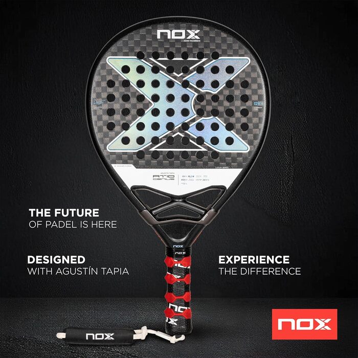 Падель ракетка Nox AT10 Genius 12K Agustín Tapia 2024, карбон, преміум