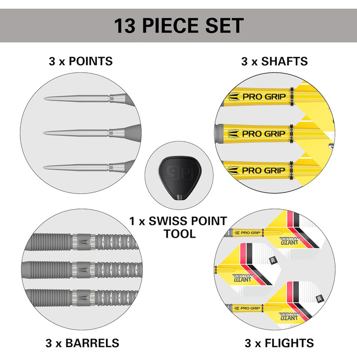 Мішені для дротиків Gabriel Clemens Gen 2 90% вольфрам Swiss Point 23g