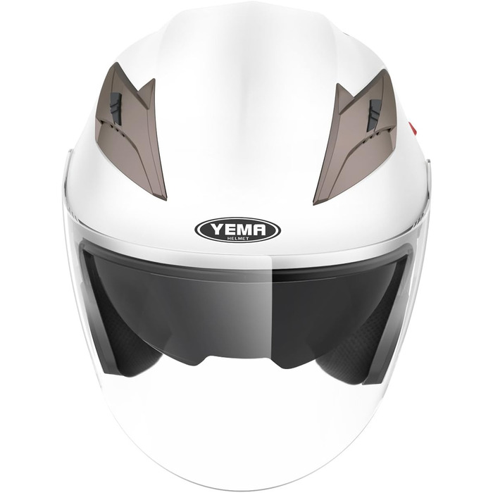 Мотоциклетний шолом YEMA YM-627 з подвійним візором і сонцезахисною шторкою, сертифікований ECE, для чоловіків і жінок
