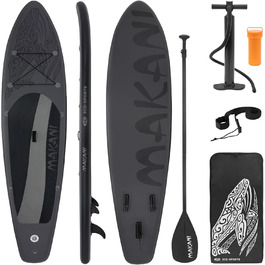Надувна SUP-дошка ECD Germany Makani 320 см, до 150 кг, з регульованим алюмінієвим веслом і повним комплектом аксесуарів, різні кольори