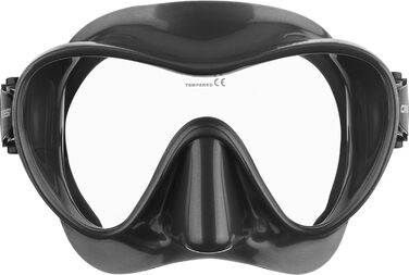 Безкаркасна маска F1 або комбінований набір Frameless Mask Snorkel Dry для дайвінгу та снорклінгу, One Size, маска унісекс Silver, 1 -