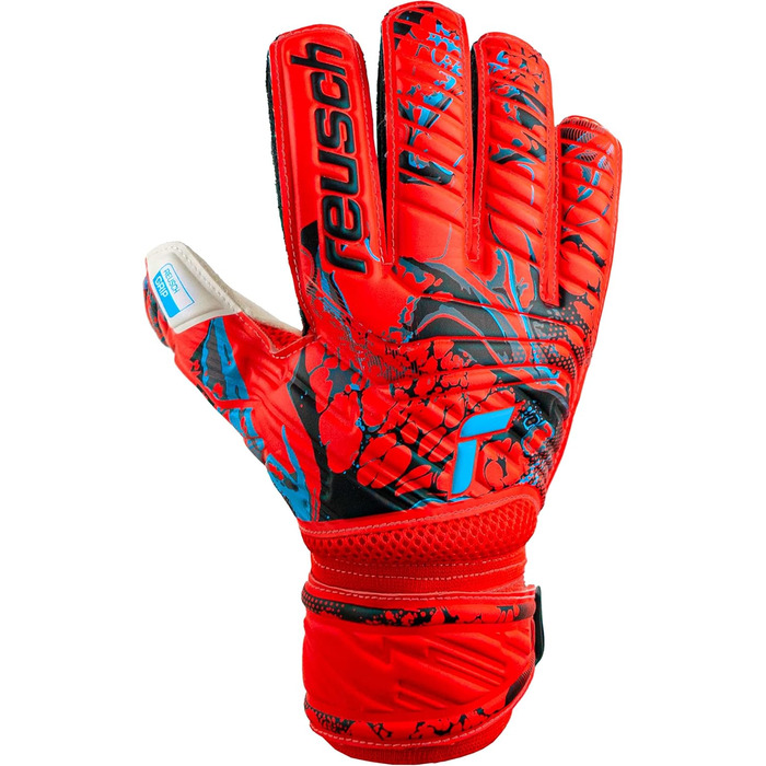 Рукавички Reusch Attrakt Grip червоні/сині, розмір 10