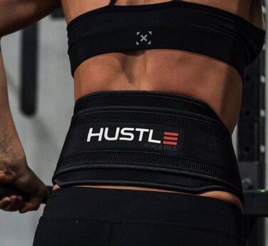 Пояс для занурення Hustle Athletics для важкої атлетики - Професійний пояс з ланцюгом і карабінами XL - з надзвичайно зручною поролоновою підкладкою - Обтяжений пояс для підтягувань, віджимань і віджимань