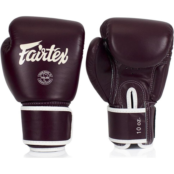 Боксерські рукавички Fairtex BGV16 темно-бордові шкіряні Муай Тай