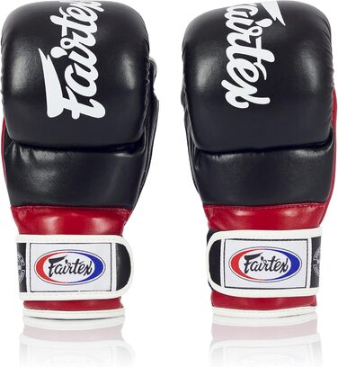 Боксерські рукавички Fairtex FGV18 Чорний/Червоний XL - Мікрофібра