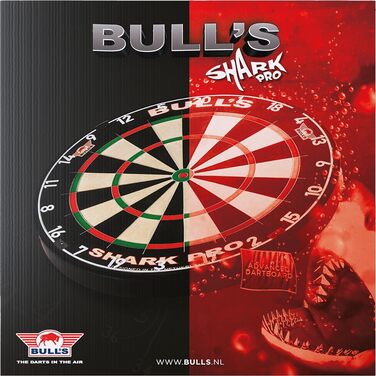 Дошка для дартсу Bull's Shark Pro з дротяною вставкою, підвіска