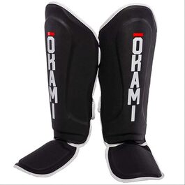 OKAMI Fightgear Shin Guards Black L-XL з бойових мистецтв