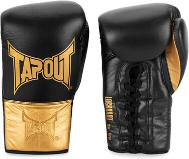 Боксерські рукавички Tapout LOCKHART, чорні/золоті, 10 унцій