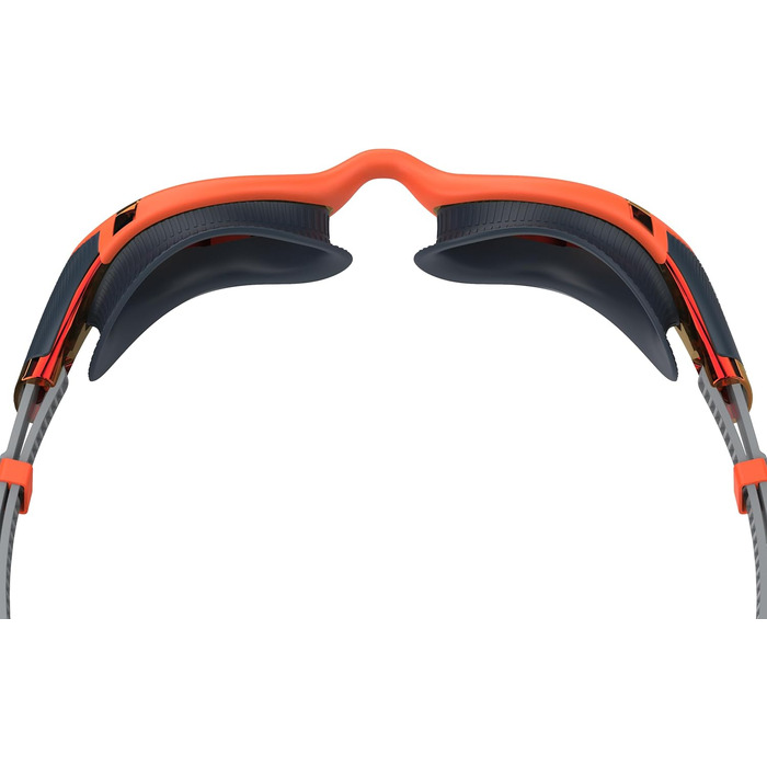 Окуляри для плавання Speedo Biofuse 2.0 Mirror для дорослих, унісекс, дзеркальні, колір Amber Wave/Steel/Crimson, універсальний розмір